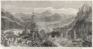 Landscape Prints: Crossing the Shenandoah, US Civil War