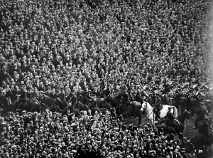 Played Prints: The Crowd, Band and Police at the F. A. Cup Final, 1923