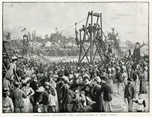 Crowd Prints: A crowd at a fair in Epping Forest