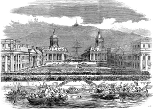 Hospital Prints: The Crowd at Greenwich for the passing of the Great Eastern