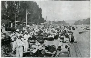Crowd Prints: Crowded river during the Henley Regatta 1905