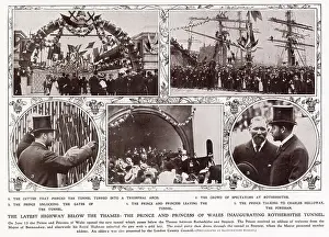 Opens Prints: Crowds of spectators came to see Prince and Princess of Wales (later George V and Mary of Teck)