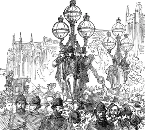 Waiting Prints: Crowds waiting for news outside the Tichborne Trial
