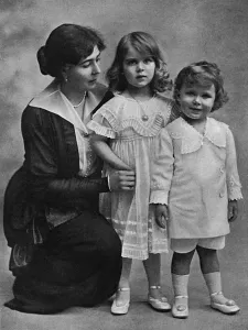 Sweden Prints: Crown Princess of Sweden with youngest children