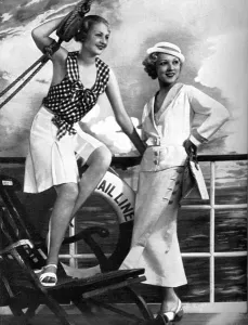 Ocean Prints: Cruising suit & suntop from Harvey Nichols, 1934