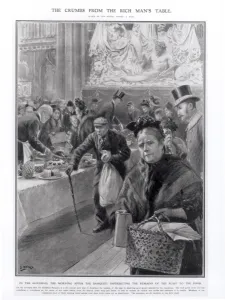 Year Prints: Crumbs from the rich mans table, Guildhall, London by S. B