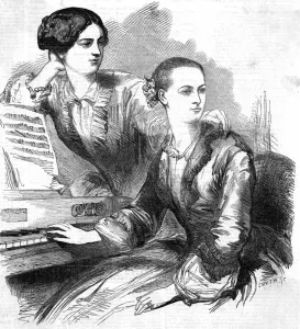 Musicians Prints: Cruvelli sisters
