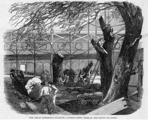 Trees Prints: CRYSTAL PALACE / BUILDING
