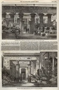 1854 Prints: The Crystal Palace, the Egyptian Court