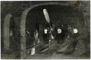 Birmingham Prints: Crystal Palace, glass blowers