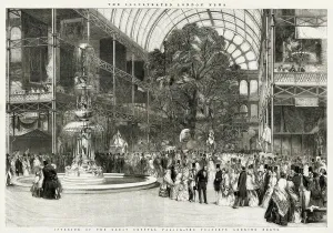 1851 Prints: CRYSTAL PALACE INTERIOR 1851