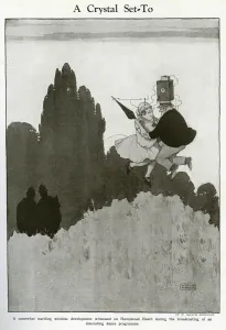 Radio Prints: A Crystal Set-to by William Heath Robinson