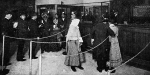 Counter Prints: The Currency Exchange on Ellis Island, New York, 1911
