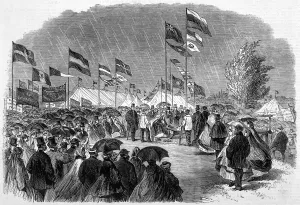 Cutting Prints: Cutting the first turf of the Bristol and North Somerset Rai