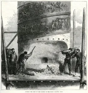 Cutting Prints: Cutting through the Vendome Column; Paris Commune 1871