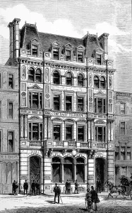News Paper Prints: Daily Telegraph Offices, Fleet Street, 1882