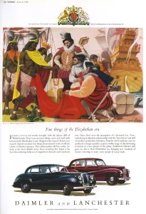 Elizabethan Prints: Daimler and Lanchester advertisement