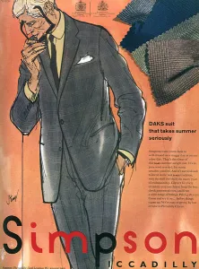 1965 Prints: Daks menswear advertisement, 1965