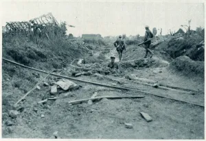 Examining Prints: Damage caused by British mines and guns on the Western Front