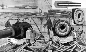 Bursting Prints: The damaged gun of H. M.s Thunderer, condition of the turret