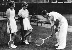 Coaching Prints: Dan Maskell coaching Kay Stammers & Mary Hardwick