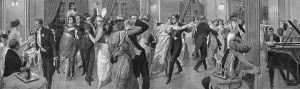 Pianist Prints: Dancing in Dance and Music Room of the Lotus Club, London