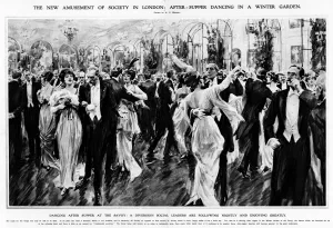 Savoy Prints: Dancing after supper at the Savoy Winter Garden