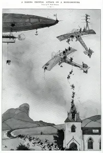 Offensive Prints: A Daring Frontal Attack on a Bomb Dropper, WW1