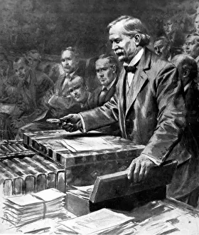 1863 Prints: David Lloyd George (1863-1945) Introducing the Munitions Bil