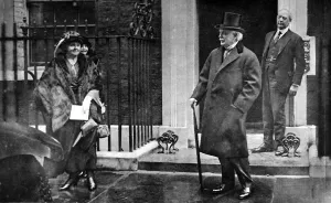 July Prints: David Lloyd George leaving Downing Street