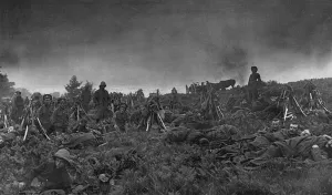 Tommy Prints: Dawn, First World War scene on the Western Front