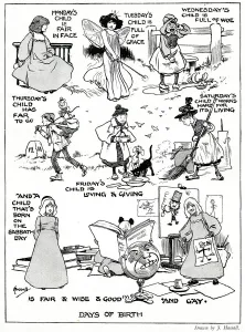 Works Prints: Days of the Week by John Hassall