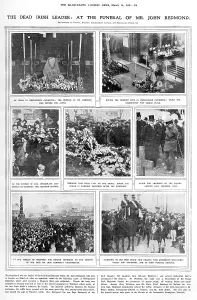 Westminster Prints: The dead Irish leader: at the funeral of Mr. John Redmond