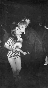 Parties Prints: Deana Martin and Ray Williams dancing at a 1960s nightclub