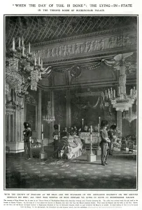 Garter Prints: Death of Edward VII - Lying-in-state 1910