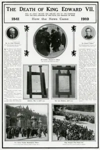 Buckingham Prints: Death of King Edward VII 1910
