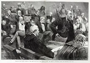 Lords Prints: Debate on the second reading of the Home Rule Bill in the House of Lords - the Duke of Devonshire moving the rejection