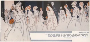 Debutantes Prints: Debutantes about to be presented at court
