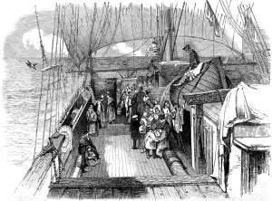 August Prints: The Deck of an Australian Emigrant Ship, 1849