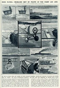 Biplane Prints: Deck flying by G. H. Davis