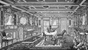 Images Dated 7th July 2004: Deck Saloon on the Royal Yacht, Hohenzollern, 1879