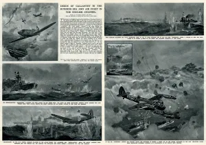 Bravery Prints: Deeds of gallantry in the English Channel by G. H. Davis