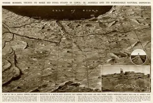 Terrain Prints: Defences of El Agheila, Libya, by G. H. Davis