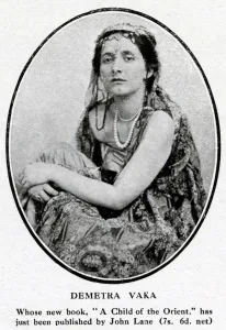 Kenneth Prints: Demetra Vaka, Greek-born author