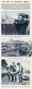 Demolition Prints: The demolition of Waterloo Bridge