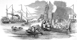 Liverpool Prints: Departure of the Great Britain from Liverpool, 1852