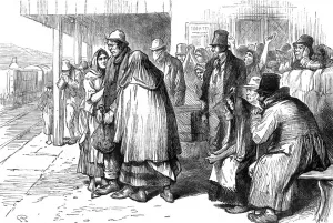 Departure Prints: Departure of Irish emigrants