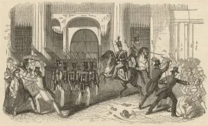 Manchester Prints: Departure of troops by the London and Birmingham Railway