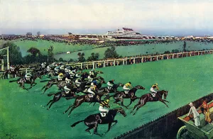 Cecil Aldin Prints: The Derby 1923 by Cecil Aldin