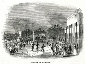 Railways Prints: Derby station 1843